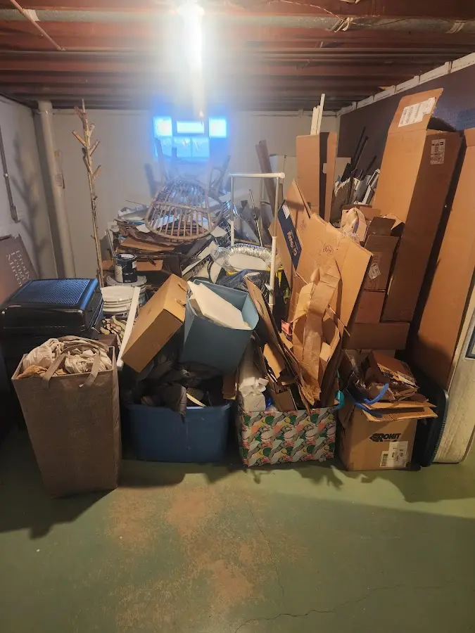 Roll-off dumpster container at job site for Construction Dumpster Rental in Stratmoor